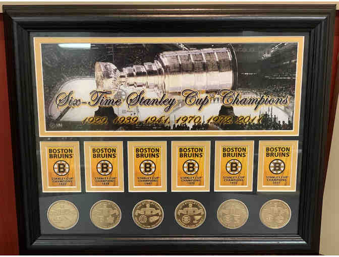 Bruins Championship Medallions Plaque