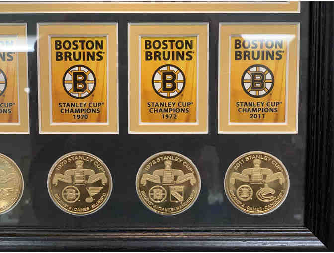 Bruins Championship Medallions Plaque