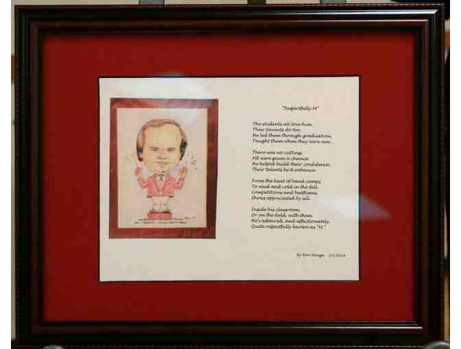 Framed John Marszalek Tribute Poem GMHS by Ron Sturga