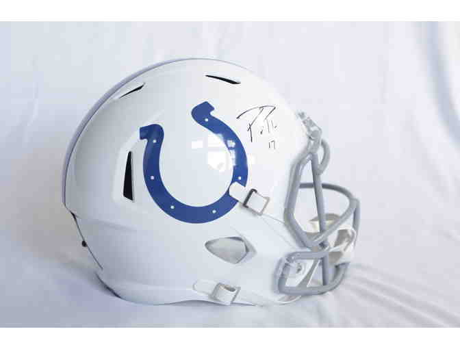 Colts Helmet signed by Phillip Rivers