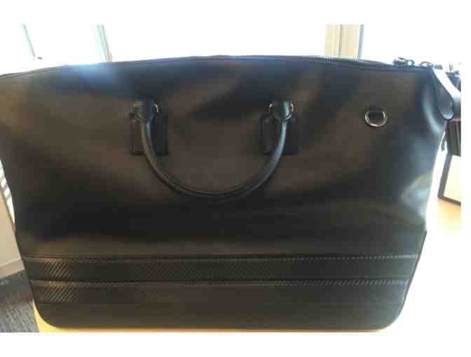 Michael Kors Collection: Large Black Leather Tote Bag - Photo 1