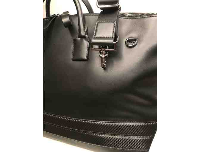 Michael Kors Collection: Large Black Leather Tote Bag