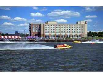 1 Night Stay and Breakfast at Riverfront Doubletree Hotel In Bay City, MI