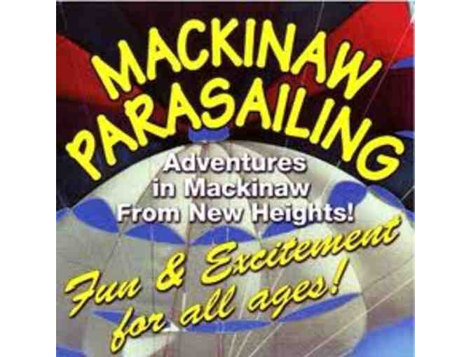 600 ft. Tandem Parasail Flight Courtesy of Mackinaw Parasailing
