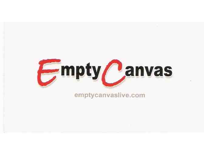 Empty Canvas 1-Hour Performance w/Creation of an Original Painting and Music Entertainment