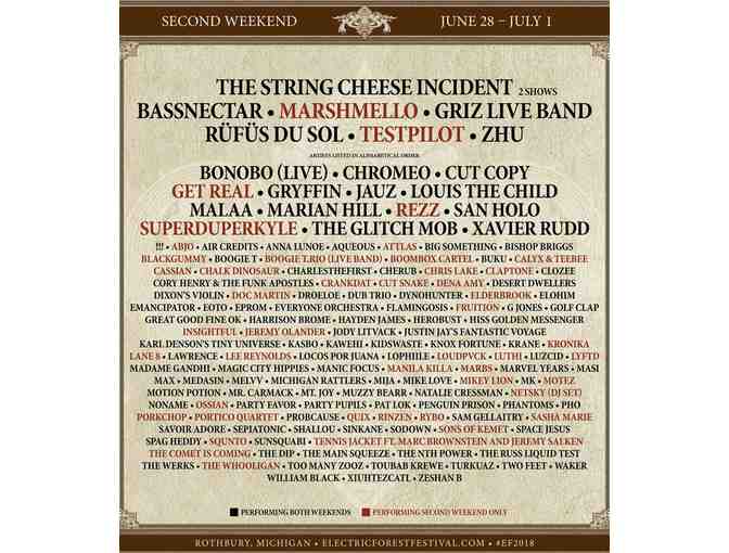 Electric Forest Music Festival: Two (2) Weekend Of Choice Passes & Camping (Rothbury, MI)