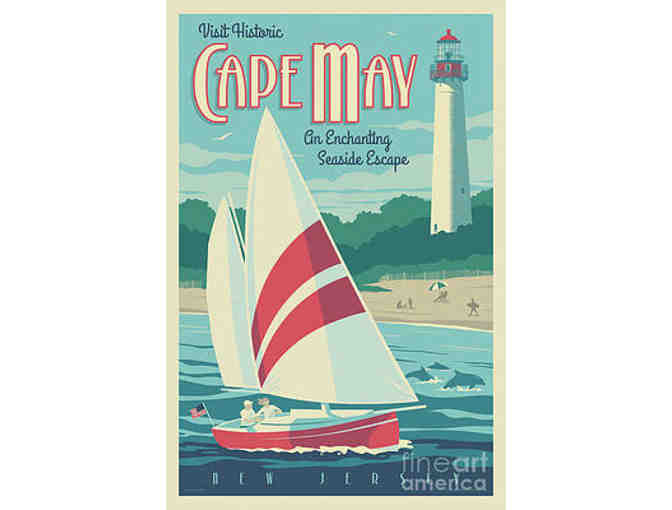 Cape May Lighthouse Art and Custom Brick Package