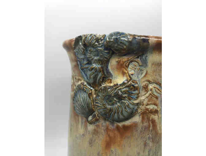 Artisan-crafted Stoneware Vase