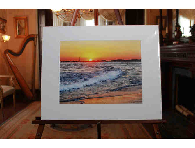 Waves at Sunset matted print