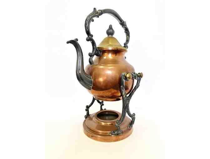 Antique copper teapot