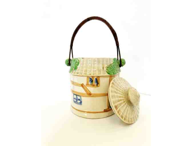 Japanese Majolica Cookie Jar