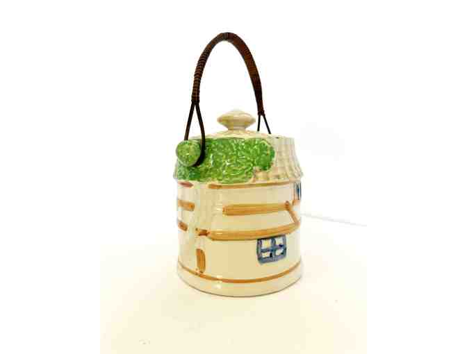 Japanese Majolica Cookie Jar
