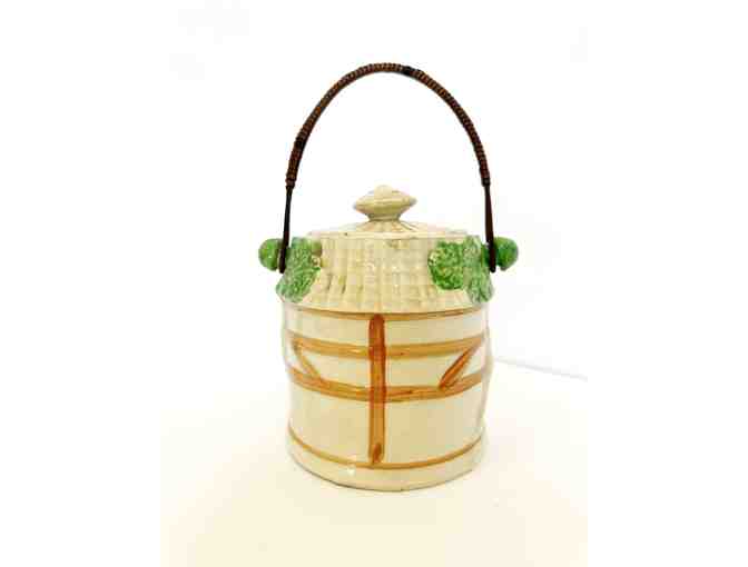 Japanese Majolica Cookie Jar