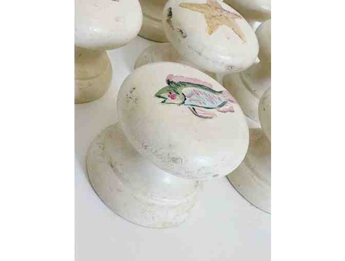 Hand-painted drawer pulls