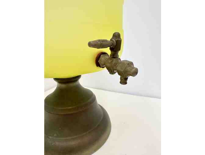 Vintage Vaseline Glass Dispenser