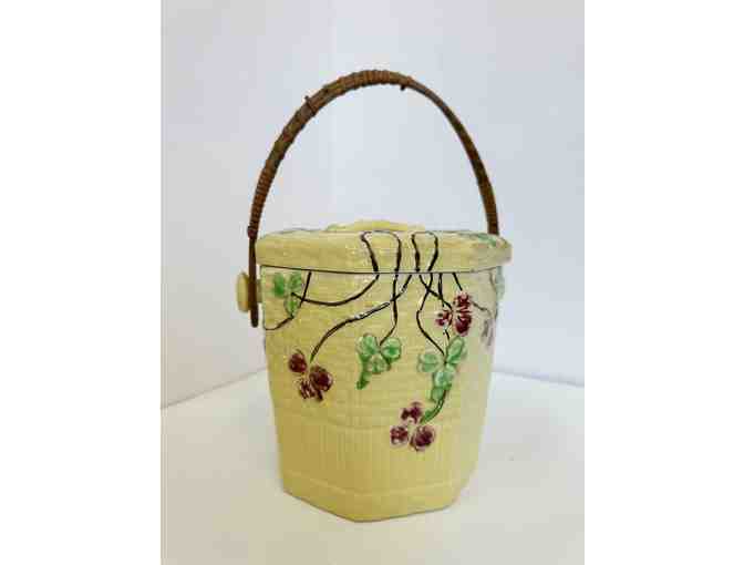 Japanese Majolica Cookie Jar (set of 2)