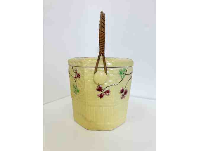 Japanese Majolica Cookie Jar (set of 2)