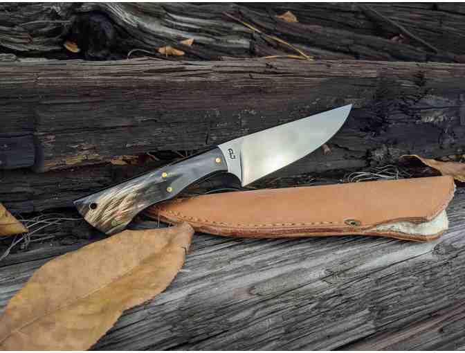 Hand-Carved Hunting Knife