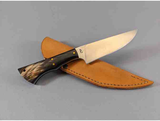 Hand-Carved Hunting Knife