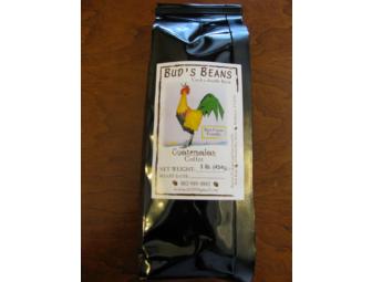 2 One Pound Bags of Bud's Beans Coffee