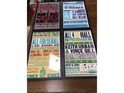Country Music Hall of Fame - Four Framed Posters