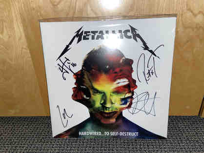 Metallica autographed vinyl record