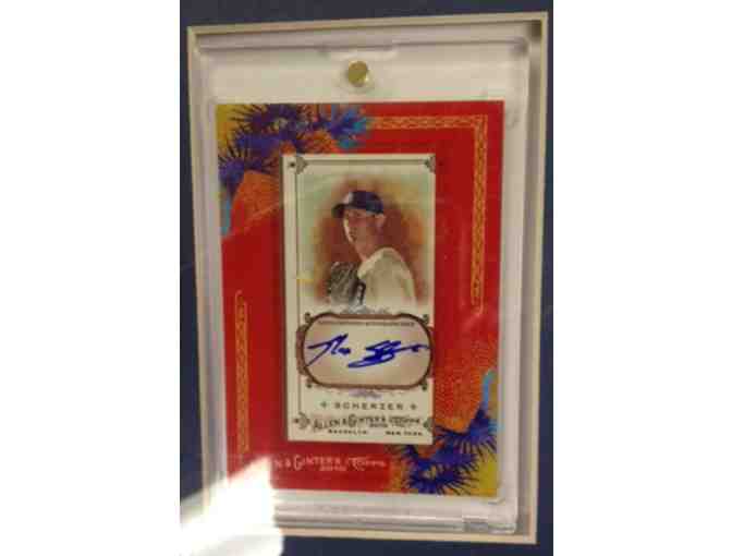 Max Scherzer Autographed Baseball Card