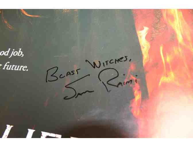 Autographed Sam Raimi Poster