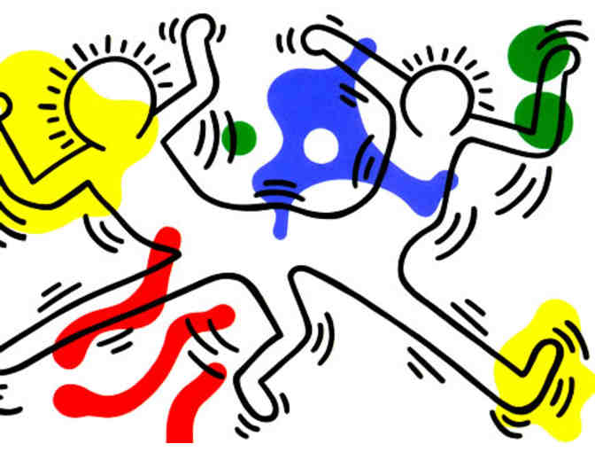 Keith Haring 1986 Print - 'French Dancers'