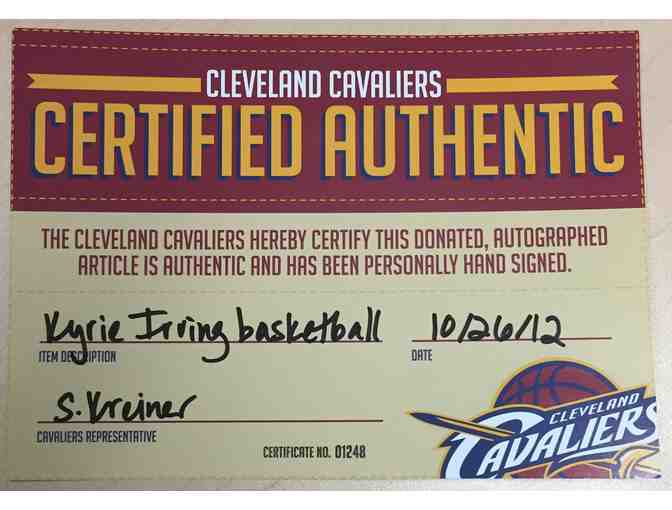 Autographed Cleveland Cavaliers Kyrie Irving Basketball