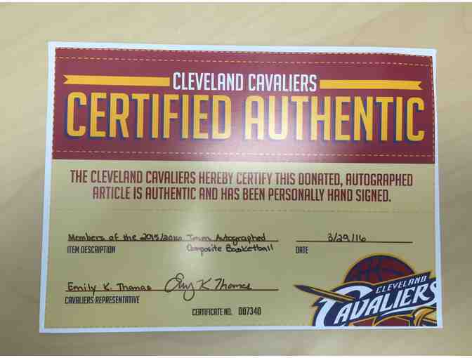 Cavaliers Autographed Basketball