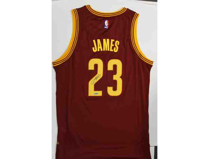 Lebron James Autographed Basketball Jersey - Adidas Road Jersey