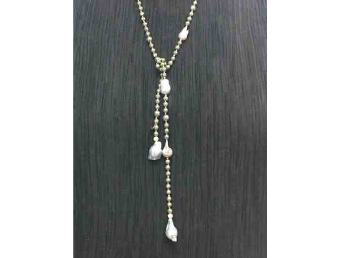 Natural Baroque Pearl and Purite Bead Necklace