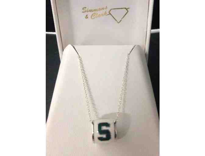 Official Licensed MSU 18 Inch Sterling Silver Bead Necklace