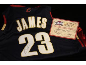 Lebron James Autographed Basketball Jersey