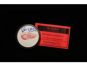 Niklas Kronwall Autographed/Hand Signed Hockey Puck (Detroit Red Wings) (1 of 2)