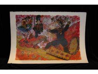Theo Tobiasse Signed Numbered Lithograph: 'The Steadfast TIn Soldier'