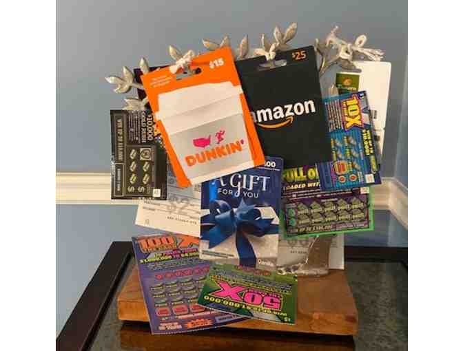 Bonanza Tree of Gift Cards and Scratch Tickets