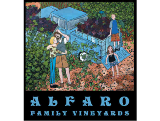 Bottle of Wine and Wine Tasting at Alfaro Family Vineyards