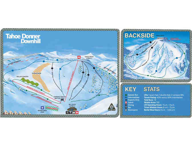 Tahoe Donner Two (2) All Day Downhill Ski Lift Tickets