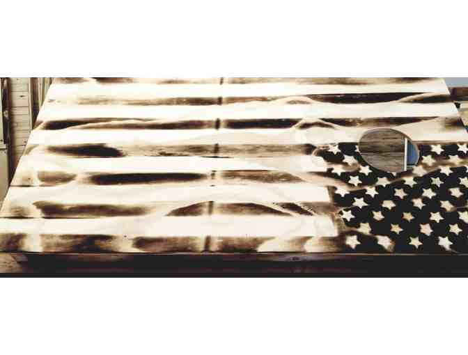 Burnt Freedom Flyer Cornhole Boards