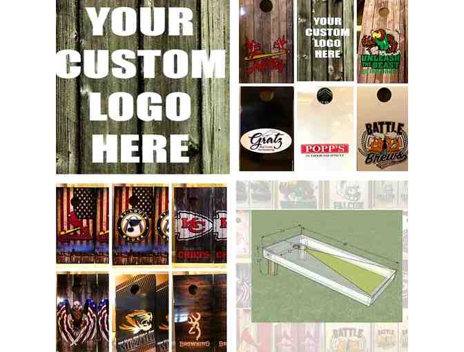 Customized Corn Hole Boards - Pick Your Favorite Team or Logo
