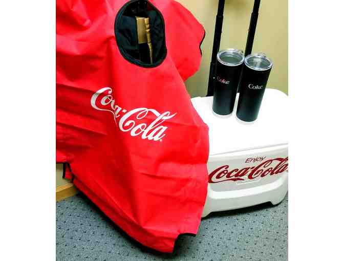 Coca-Cola Cooler and Cornhole Set - Photo 1