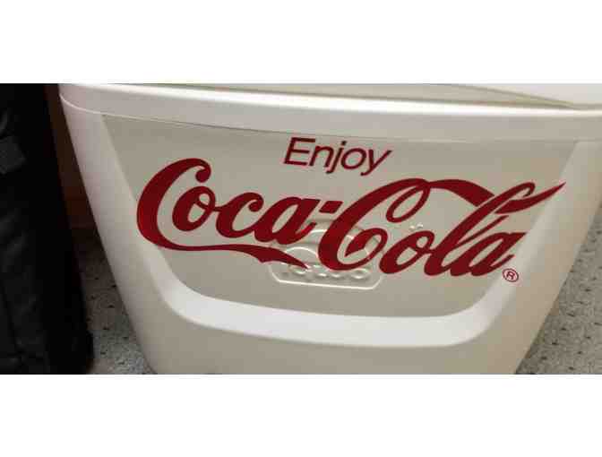 Coca-Cola Cooler and Cornhole Set