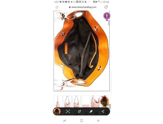 Designer Handbag - Gold Hobobag