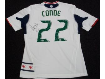 2010 authentic, autographed Wilman Conde 'Going Green' commemorative jersey