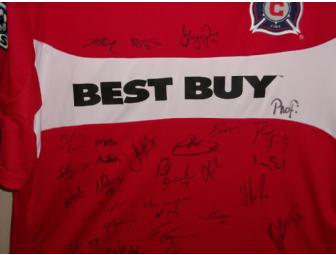 2010 Chicago Fire team autographed jersey