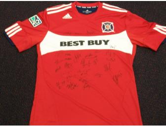 2010 Chicago Fire team autographed jersey