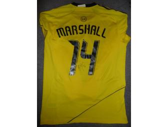 2011 jersey autographed by Chad Marshall