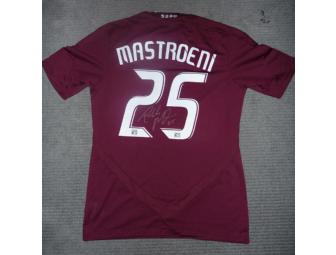 2011 jersey autographed by Pablo Mastroeni